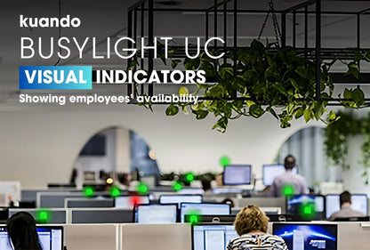 Kuando® Busylight UC Omega (15410) - Presence Light and Ringer - Busy Light for The Office - Free Busylight Software for Most UC Platforms and Softphones