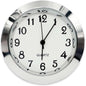 Insert Clock Movement Quartz Fit up 1 7/16" Silver W/White Dial swa37