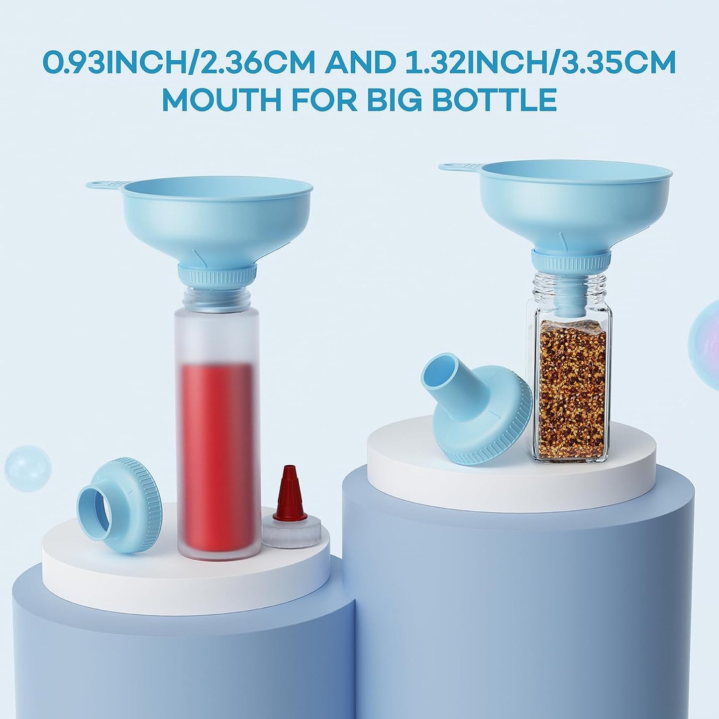 Wide Mouth Versatile Funnel for Kitchen Use for Filling Bottles