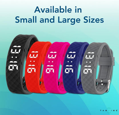 Tabtime Vibrating Alarm Reminder Watch - with up to 10 Personal Alarms or Pill Reminders per Day