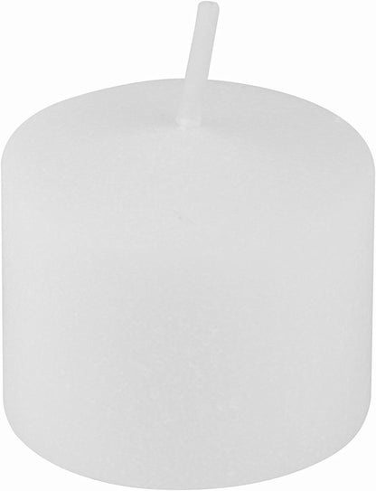 D'light Online Long 10 Hour Burn Time Unscented White Votive Candles - Small Candles for Birthdays, Home Decoration, Restaurants, Synagogues, Churches and Weddings (White, 10 Hour - Set of 288)