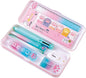 MOZXIRZ 9-Piece Cute Green Stationery Set, Cat Paw Kawaii School Supplies Kit with Pens, Highlighter, Ruler, Eraser, Correction Tape, Sharpener and Memo Pads