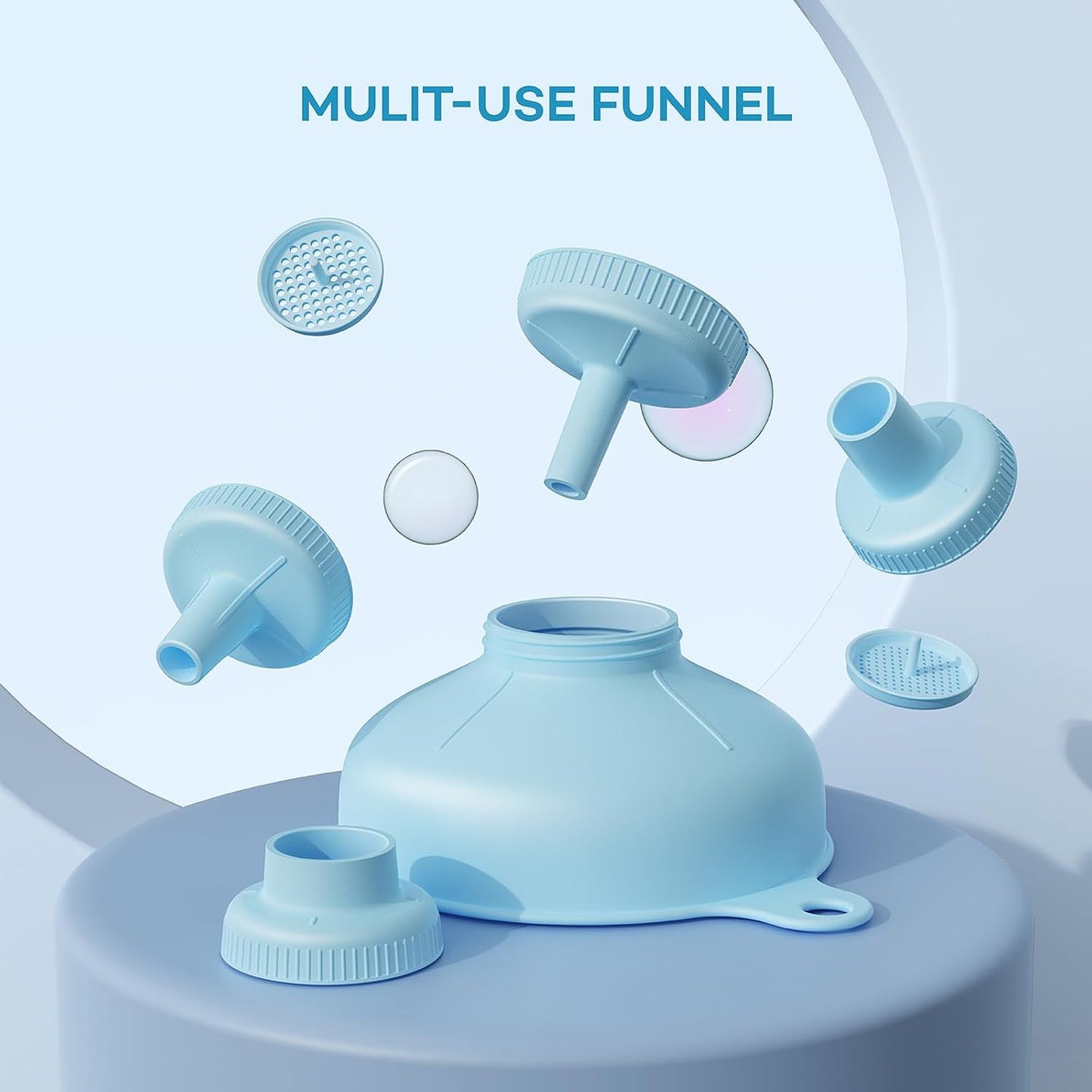 Wide Mouth Versatile Funnel for Kitchen Use for Filling Bottles