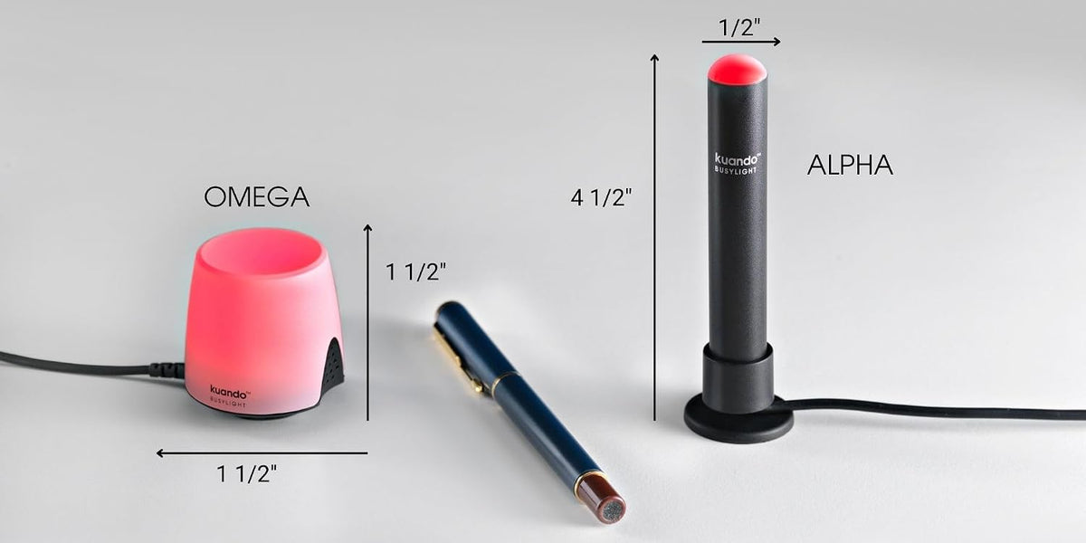 Kuando® Busylight UC Omega (15410) - Presence Light and Ringer - Busy Light for The Office - Free Busylight Software for Most UC Platforms and Softphones
