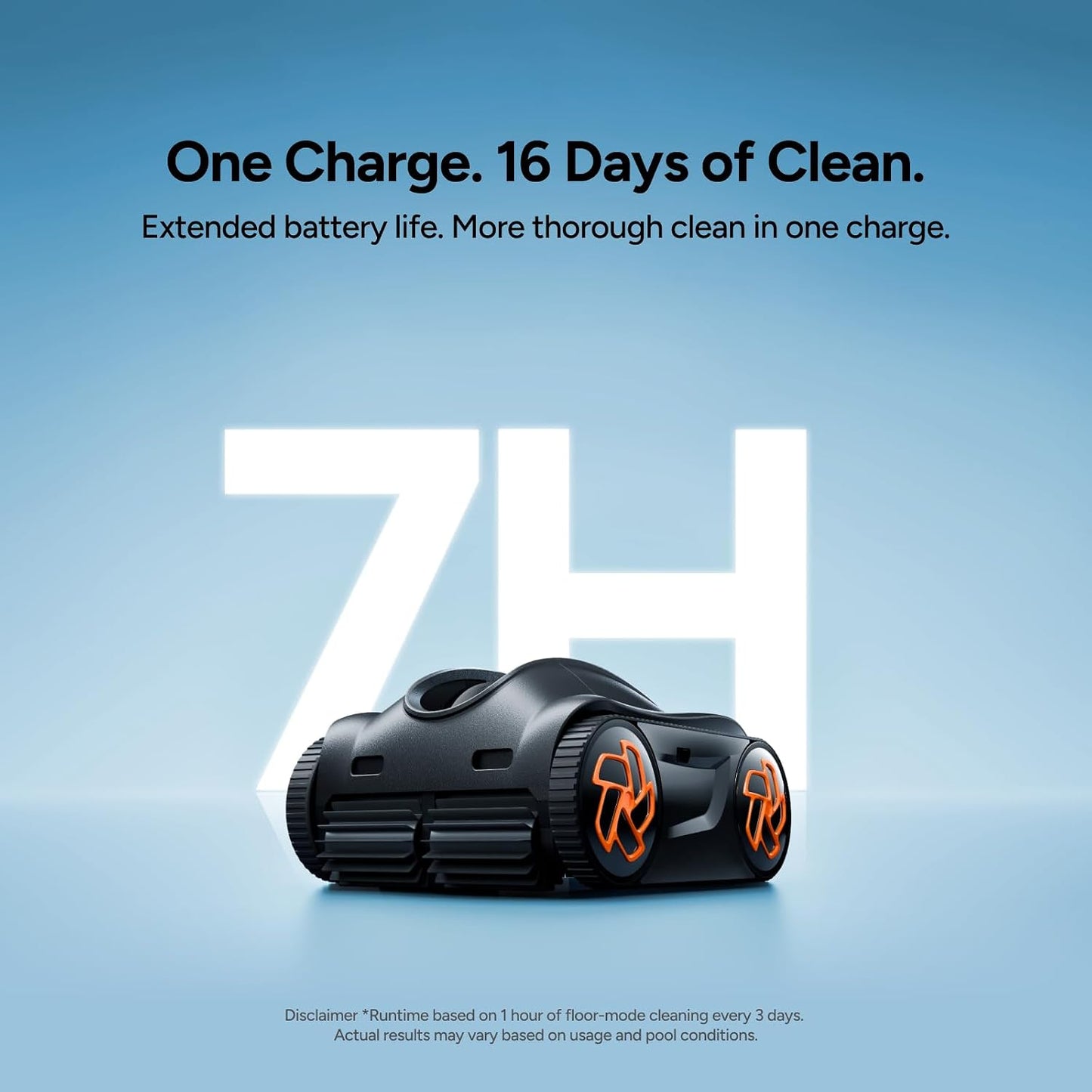 iGarden K Series Cordless Robotic Pool Vacuum – 22,000 LPH Turbo Suction, 7H Runtime, Smart Navigation