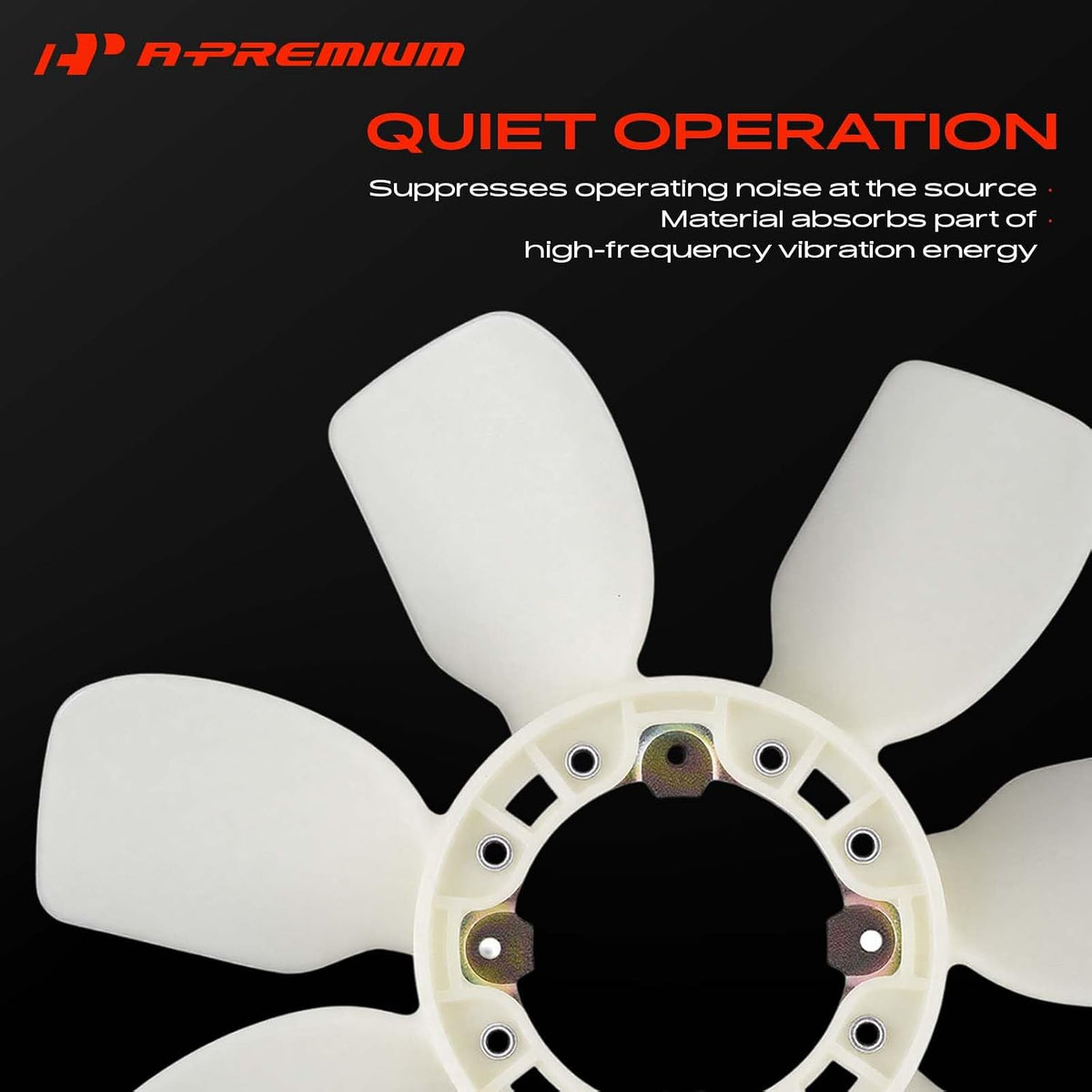 A-Premium Engine Radiator Cooling Fan Blade | 7-Blade Front-Side Replacement for Toyota 4Runner, T100, Tacoma & Tundra V6 3.4L