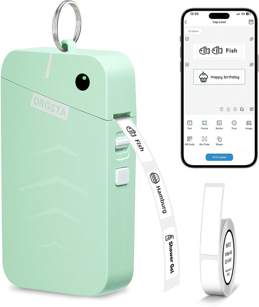 ORGSTA S001 Bluetooth Thermal Label Maker Green
