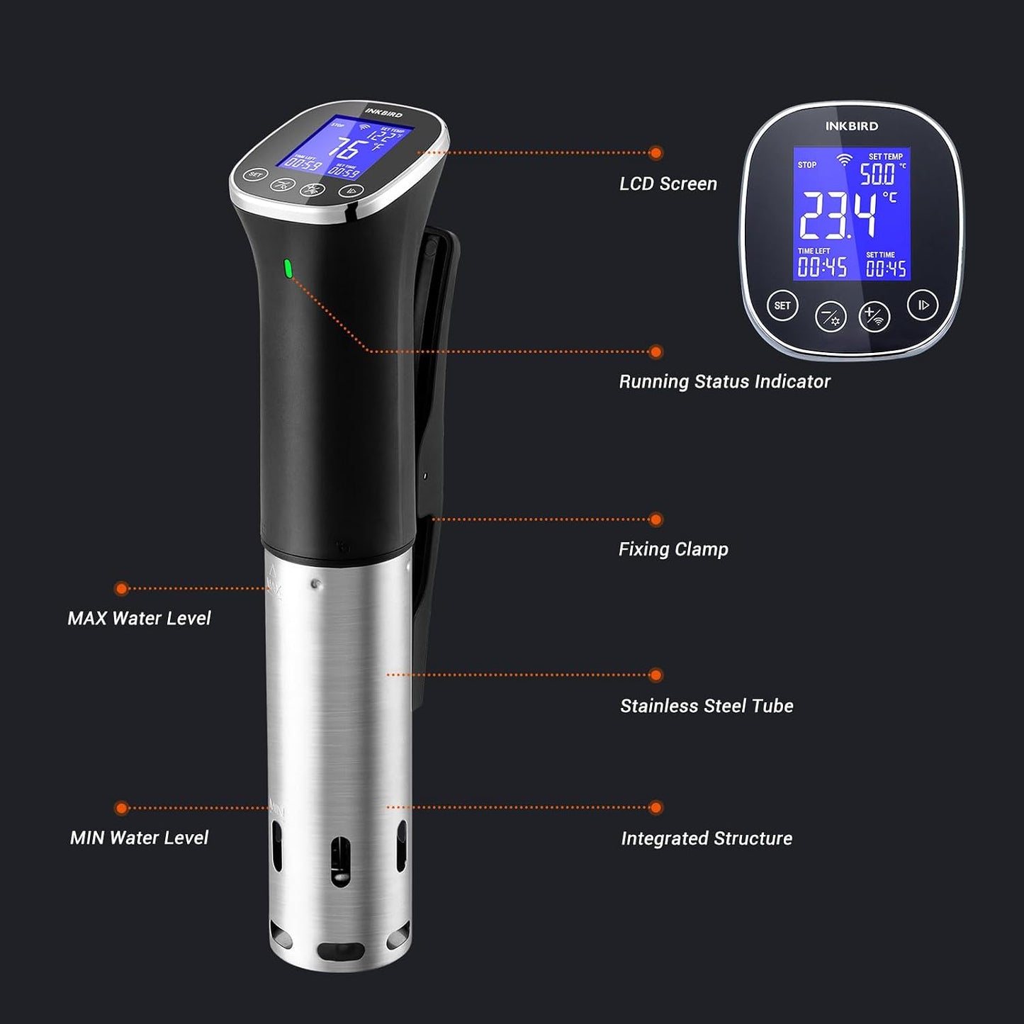 INKBIRD WiFi Immersion Circulator for Sous Vide, 1000W IPX7 Waterproof Precision Cooker with App Control