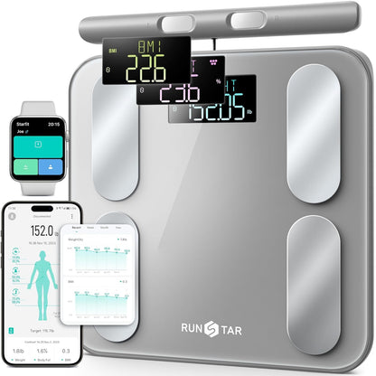RunStar Smart Scale BMI Body Fat Muscle Mass, 400 lb