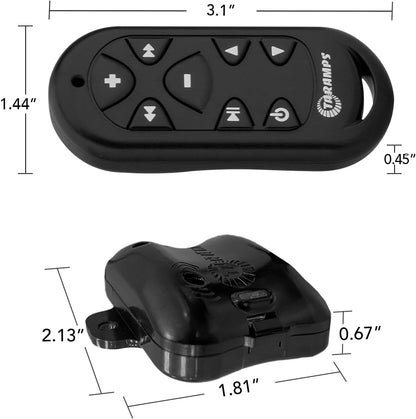Taramps Universal Remote Control TLC 3000 Black Long-Distance, 16 Functions, Learning And Memory Mode, Amp Volume Control for Car Head Units, Motorcycle, Home, Audio Accessories, Easy to Install