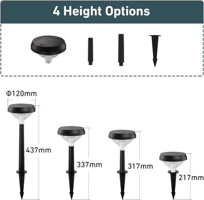 Linkind Solar Lights Outdoor 8 Pack, Solar Pathway Lights Warm White Landscape Path Lights,IP65 Waterproof Solar Lights for Walkway Yard Garden Driveway