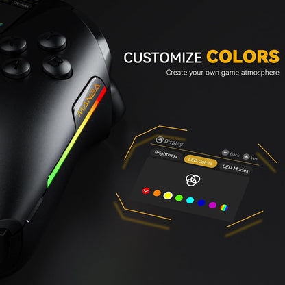 ManbaOne Interactive Screen Wireless Gaming Controller (Black)