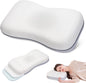 Cervical Neck Pillow, Adjustable Memory Foam for Neck Support, White