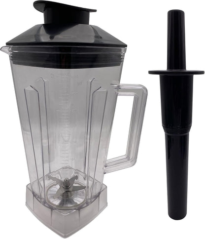 Replacement 64oz Square blender cup with wet blade ice blade assembly,Compatible with Vitamix Vita-Prep 3 - Model VM0101E/Vitamix 5200 VM0103/Vitamix G-Series (Blender Cup With Wet Blade Assembly)