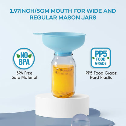 Wide Mouth Versatile Funnel for Kitchen Use for Filling Bottles