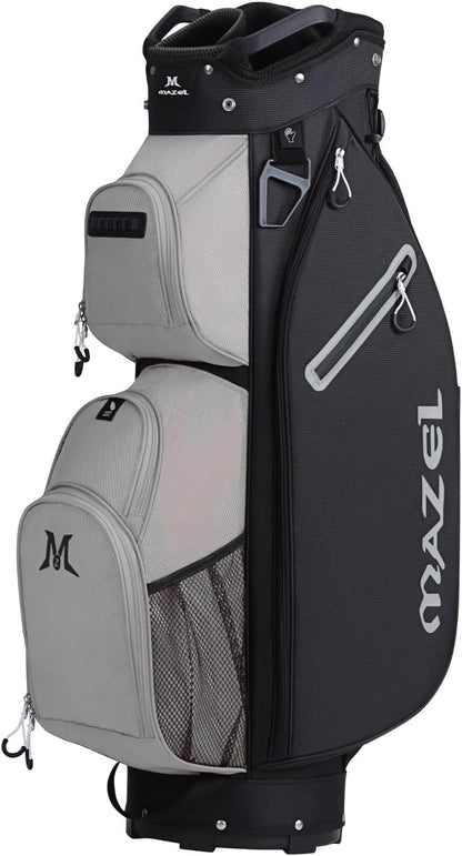 MAZEL Golf Cart Bag with 7-Way Full Length Dividers Top and 9 Pockets,Lightweight Golf Club Bag for Men & Women