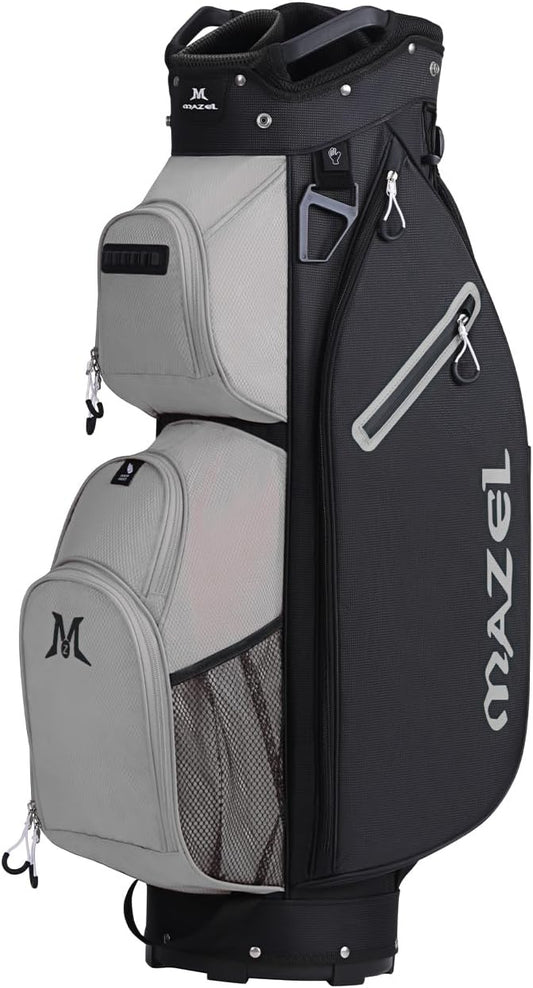 MAZEL Golf Cart Bag with 7-Way Full Length Dividers Top and 9 Pockets,Lightweight Golf Club Bag for Men & Women