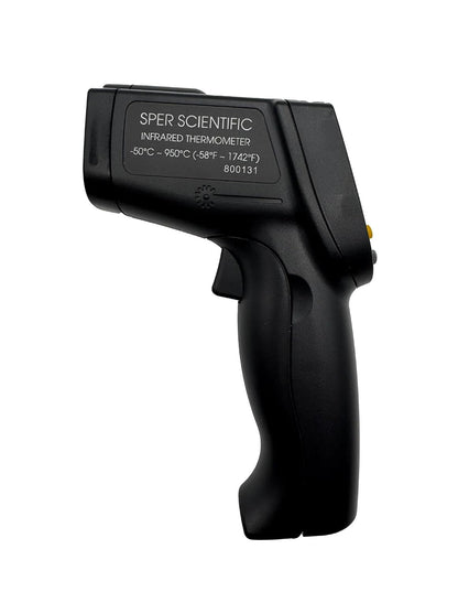 Sper Scientific 800131 Infrared Non-Contact High Temp Thermometer 12:1/1742°F with Color LCD and Laser Sight – Industrial Temperature Gun for HVAC, Automotive, Electrical, Cooking & More