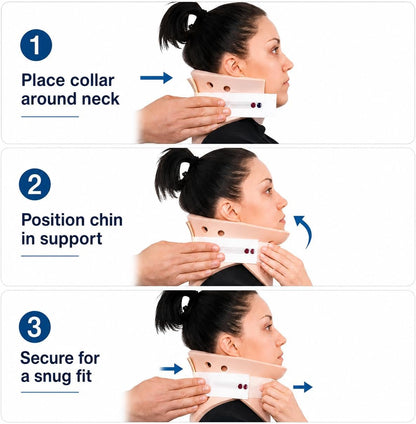 5 1/4 inch Philadelphia Rigid Cervical Collar with Neck Support Foam Lightweight Soft Brace for Men and Women (Small)