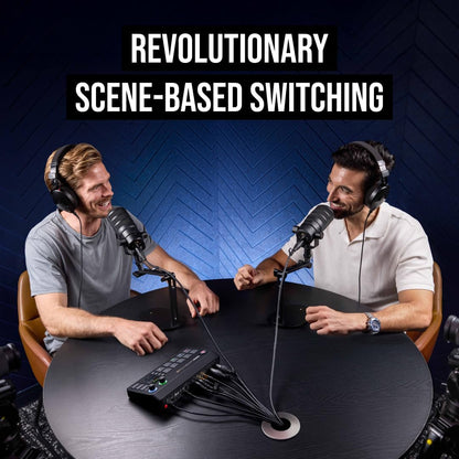 RØDE RØDECaster Video S | Podcast Video Switcher & Audio Interface with HDMI, USB, XLR, Multi-Source Scenes, Media Playback & Direct Streaming