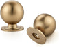 Champagne Bronze Cabinet Knobs, 12 Pack Round Dresser Knobs 0.95" Diameter