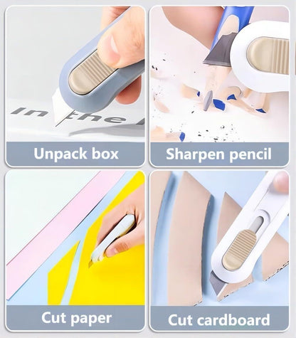 HyperionFlo Essentials 4-Piece Retractable Utility Knife Set