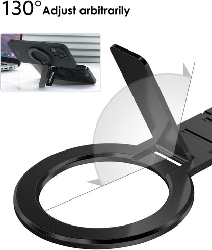 Twins Carry: Magnetic Dual-Phone Holder for iPhone & Android | Lightweight Solution for Professionals, Travelers & Gamers | Manage 2 Mobile Phones for Work, Personal Use (Black, General)