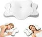 HyperionFlo Essentials Cervical Neck Pillow for Neck Pain Relief & Side Sleepers, Ergonomic Orthopedic Memory Foam Pillow with Cervical Neck Support, Cooling Cover, White, Standard