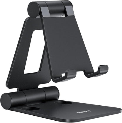 Nulaxy Full Aluminum Dual Folding Cell Phone Stand for Desk