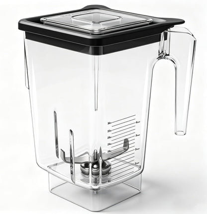 72 oz Replacement Pitcher Cup, Compatible with Blendtec Wildside+ Classic/Designer/Professional/Commercial Series, 5-Year Warranty