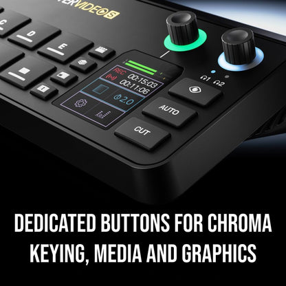 RØDE RØDECaster Video S | Podcast Video Switcher & Audio Interface with HDMI, USB, XLR, Multi-Source Scenes, Media Playback & Direct Streaming