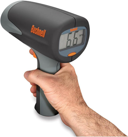 Bushnell Velocity Speed Gun, Handheld Radar Speed Gun for Baseball, Tennis, Racing & Traffic Monitoring, 10–200 MPH, Clear LCD Display