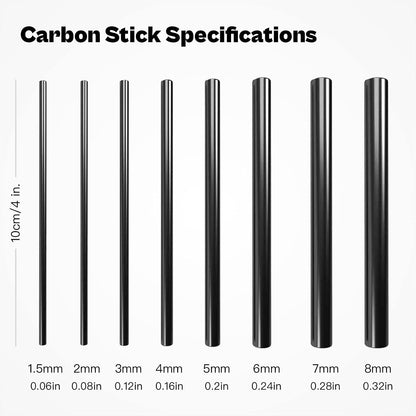 Fishing Rod Repair Complete Kit, Pole & Tip Replacement Kit with Carbon Fiber Rod Pieces, Glue and Repair Supplies for Spinning & Casting Rods