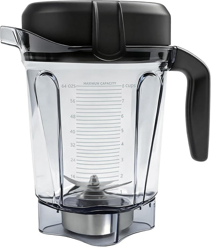 64oz Low-Profile Blender Pitcher Replacement Cup Compatible with Vitamix BPA-Free Compatible with 5200 750 7500 6300 VM0102 VM0103 VM0197 E310, Classic/Explorian/Commercial Series Jar Cup