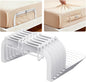 Sweetyear Upgrade Reinforced Sheet Holder, 6Pcs Metal Side Bed Sheet Holders Firm & Tight - Fit All Mattress Sizes, Easy Installation (White)