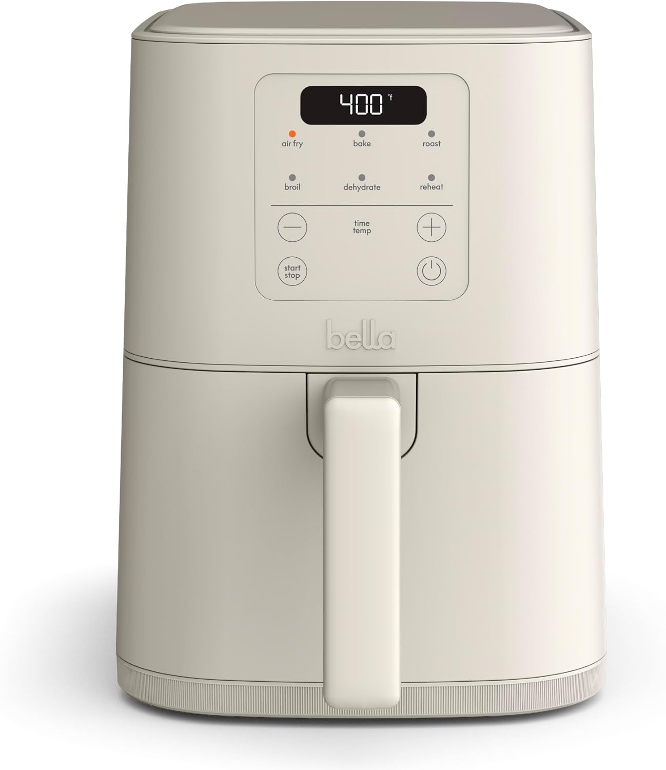 bella Fits-anywhere Slim 4qt Air Fryer, Non-Toxic Coating, Oatmilk