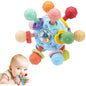 TOHIBEE Montessori Sensory Teething Toy, Ball & Rattle, 0-12 Months