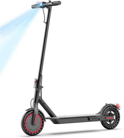 MAXSHOT V7 Electric Scooter for Adults, 350W Motor, Up to 19 MPH, 16-Mile Range, 8.5-Inch Solid Tires, Dual Suspension, Folding Commuter E-Scooter with App Control