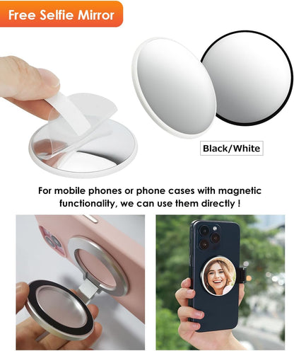Twins Carry: Magnetic Dual-Phone Holder for iPhone & Android | Lightweight Solution for Professionals, Travelers & Gamers | Manage 2 Mobile Phones for Work, Personal Use (Black, General)