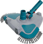 POOLWHALE Weighted Triangular Pool Vacuum Head with Brush, 13-Inch ABS Pool Cleaner with Wheels, Side Brushes & EZ Clip Handle, for Vinyl Liner, Above Ground & Inground Pools