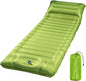 Minthouz 5-Inch Camping Sleeping Pad, Ultralight Inflatable Camping Mattress with Built-In Foot Pump, Waterproof Sleeping Mat with Carry Bag & Repair Patches, Green