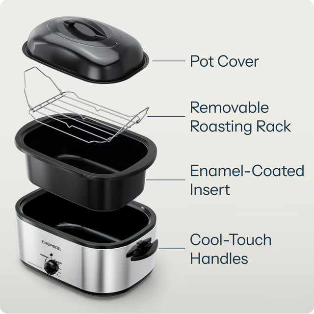 Chefman 20-Quart Roaster Oven with Adjustable Temperature Control