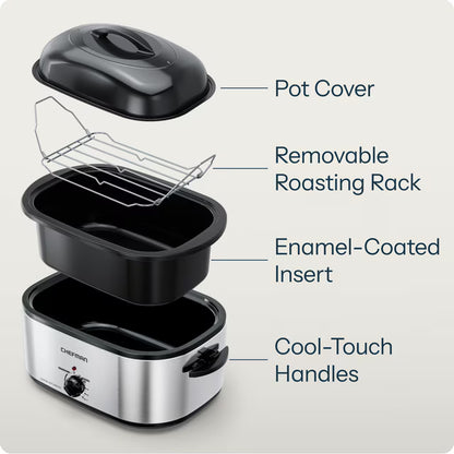 Chefman 20-Quart Roaster Oven with Adjustable Temperature Control