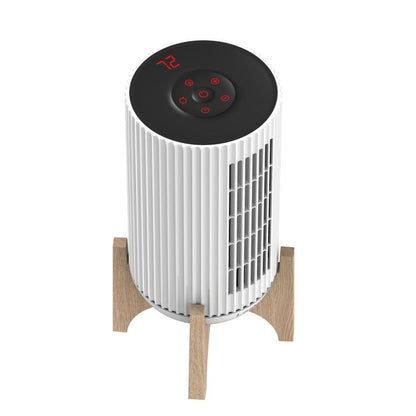 Lasko Artisan High Velocity Ceramic Space Heater with Remote, 1500W Tower Heater with Oscillation, Auto Eco Thermostat, 12-Hour Timer & Safety Protection, White