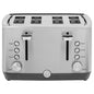 GE 4-Slice Stainless Steel Toaster, Extra Wide Slots, 7 Shade Settings