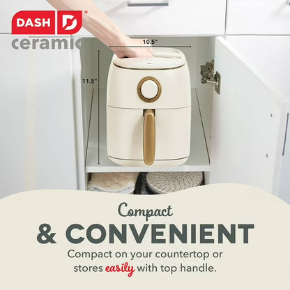 Dash Ceramic Tasti-Crisp Express Air Fryer, 2.6 Qt., Assorted Colors