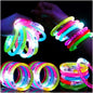Mikulala Glow in the Dark LED Party Bracelets, 36-Pack Light-Up Party Favors with Flashing Lights, Multicolor Glow Sticks for Kids & Adults, Birthday, Halloween & Carnival