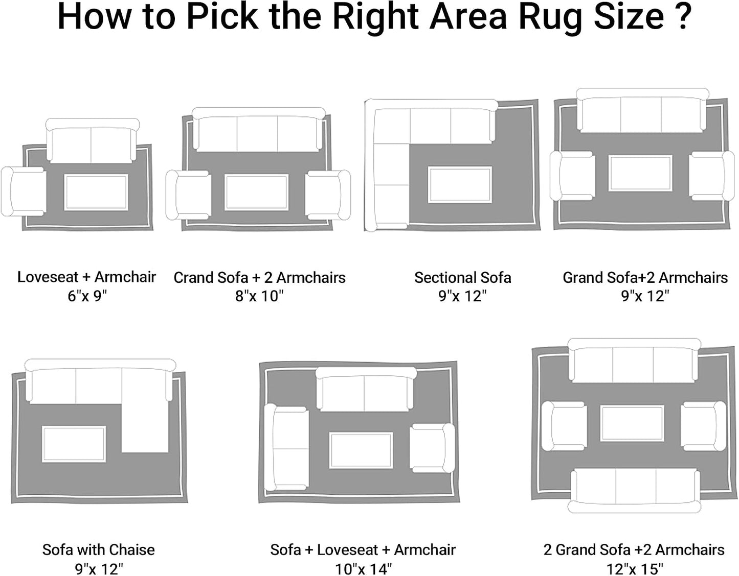 HOMBYS Shaggy Area Rug 10x14 Feet, Ultra Fuzzy Large Plush Faux Fur Carpet for Living Room Bedroom, Non-Skid Fuzzy Rug for Kids Playroom Home Decor,