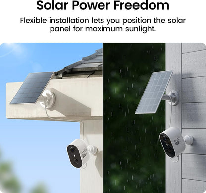 aosu 2K Solar Security Cameras Wireless Outdoor System, 6-Cam-Kit