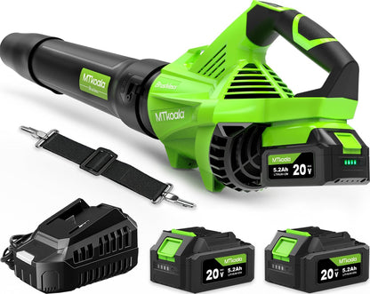 Leaf Blower Cordless, New Upgraded 1200W Brushless Motor Leaf Blower, 700CFM 200MPH with 3 Speed Modes, 160Mins Max Runtime, Handheld Electric Blower for Lawn Care, Yard, Dust & Snow